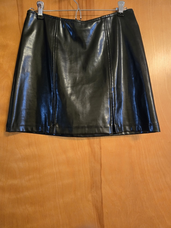 XOXO Dresses & Skirts - XOXO Black Faux Leather Mini Skirt